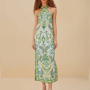 NWT FARM RIO | $248 Tropical Tapestry Maxi Dress